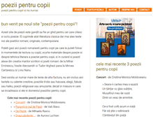 Tablet Screenshot of poeziipentrucopii.info